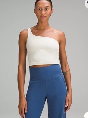 Lululemon Ribbed Nulu Asymmetrical Yoga Tank Top Light Support, A/B Cup